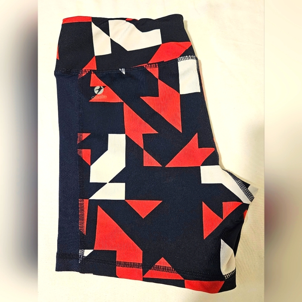 Oiselle Run Shorts Graphic Zip Mesh Panel Size 06